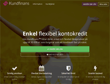 Tablet Screenshot of kundfinans.se